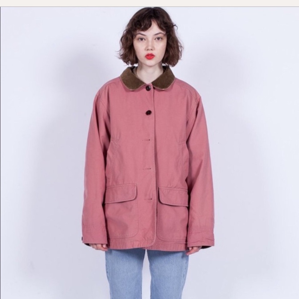 LL BEAN XL pink casual Adirondack barn jacket